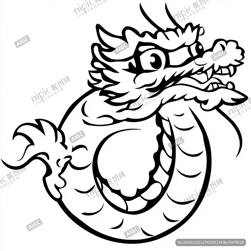 龍簡筆