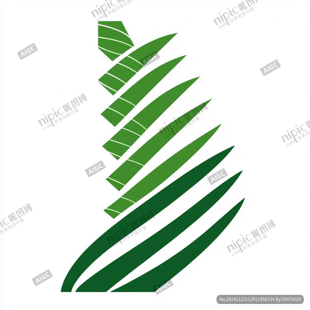 竹筍造型logo