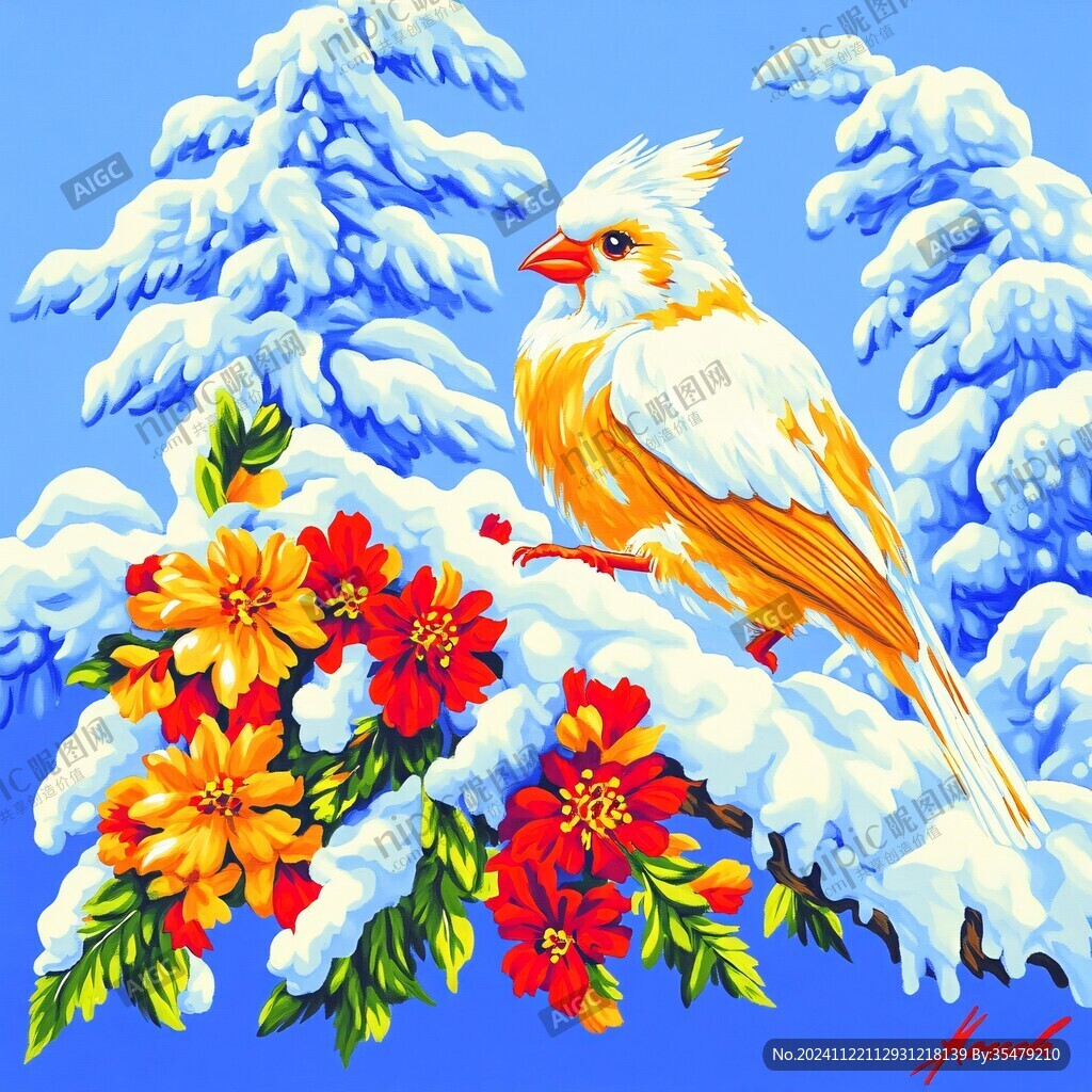 白雪與鳥