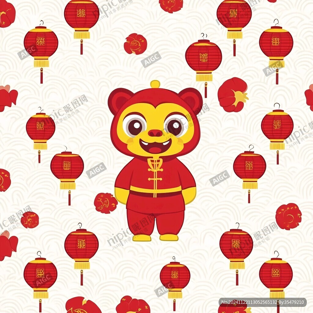 春節(jié)卡通虎