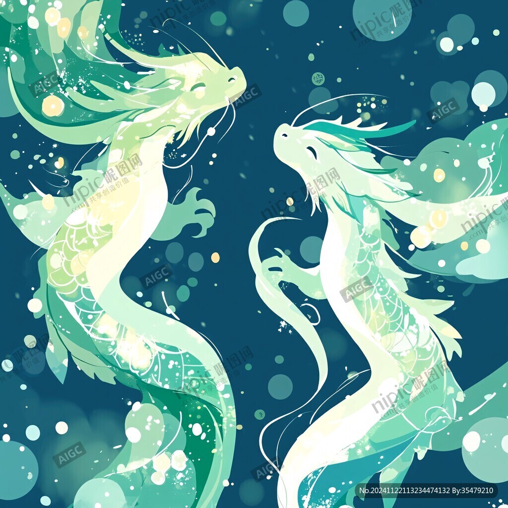 青龍插畫