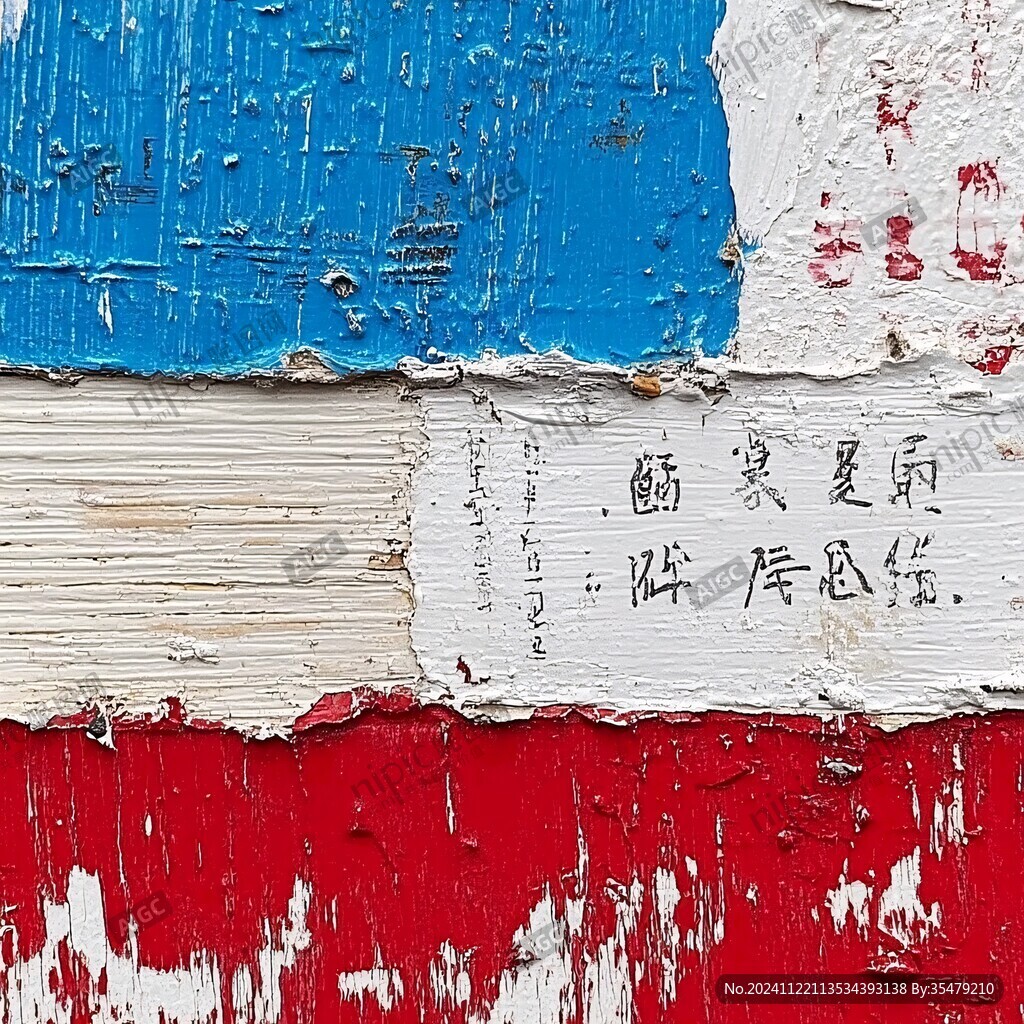斑駁圍墻涂鴉