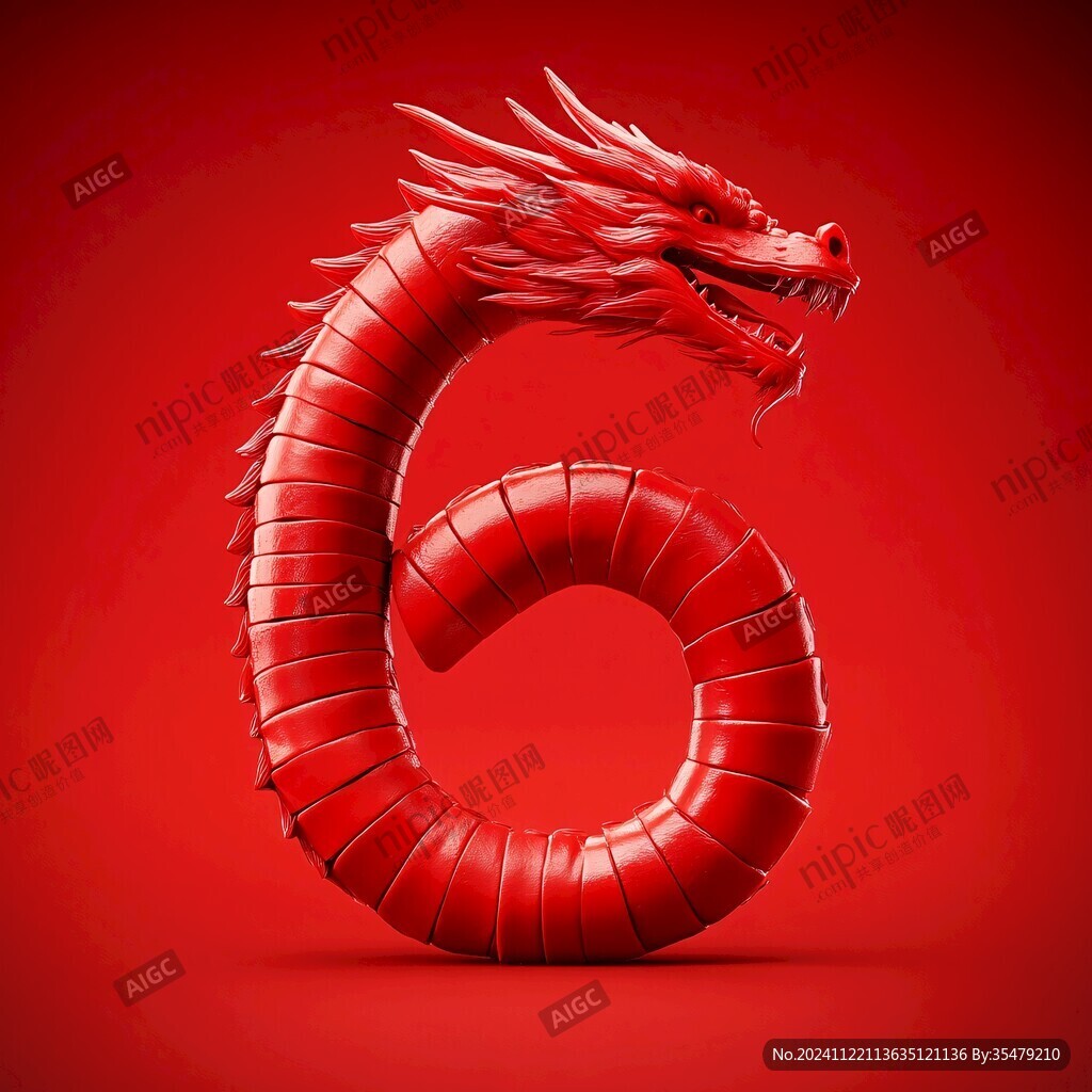 龍蛇數(shù)字6六龍