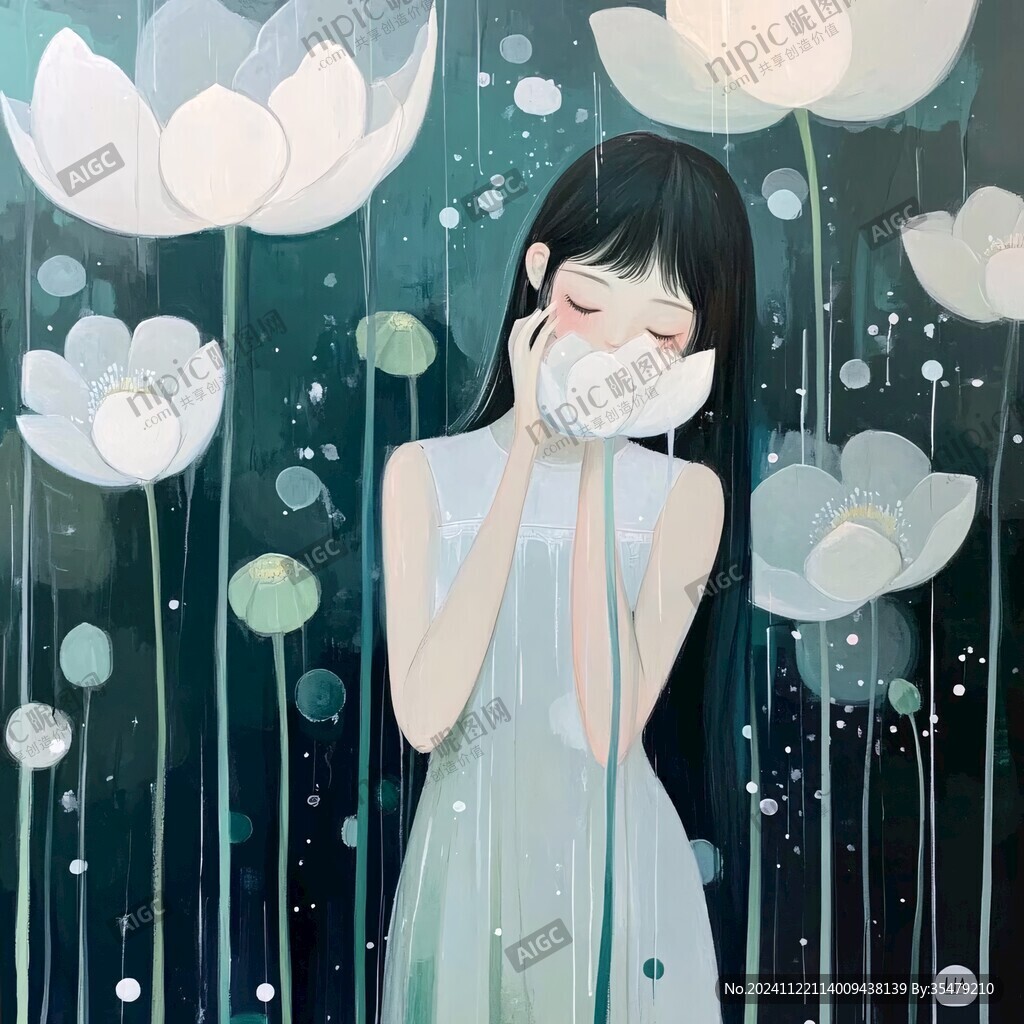 夢幻女孩插畫
