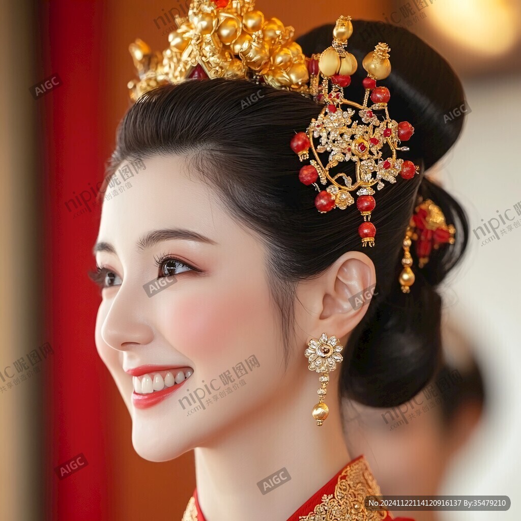 中式婚禮頭飾