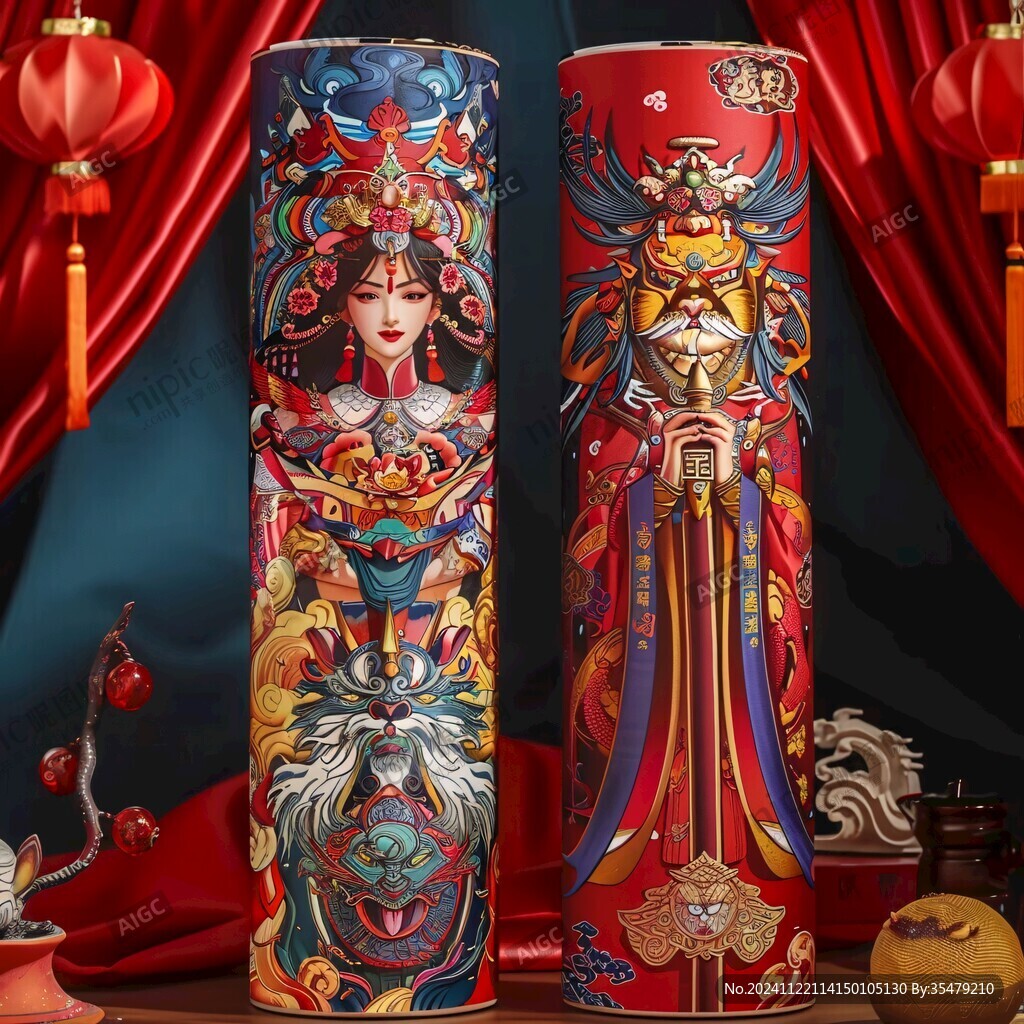 中式花旦網紅墻紙