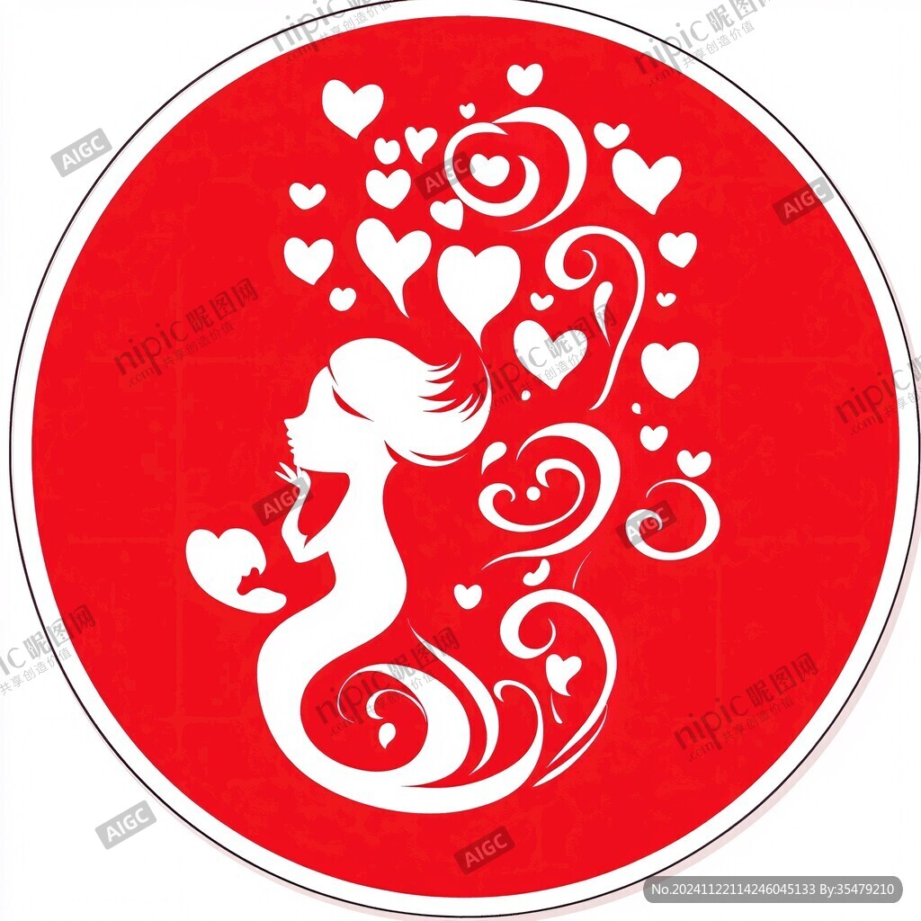 卷發美女logo