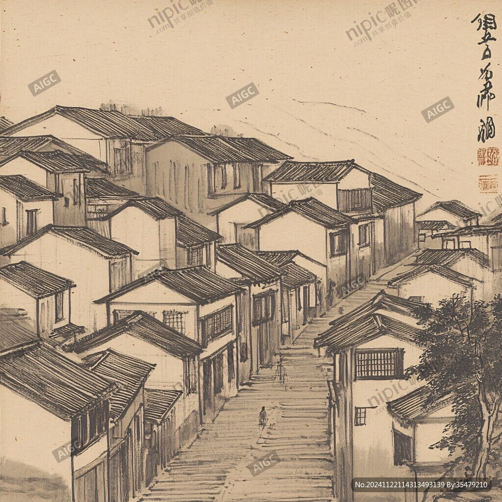 西京四條夕涼圖