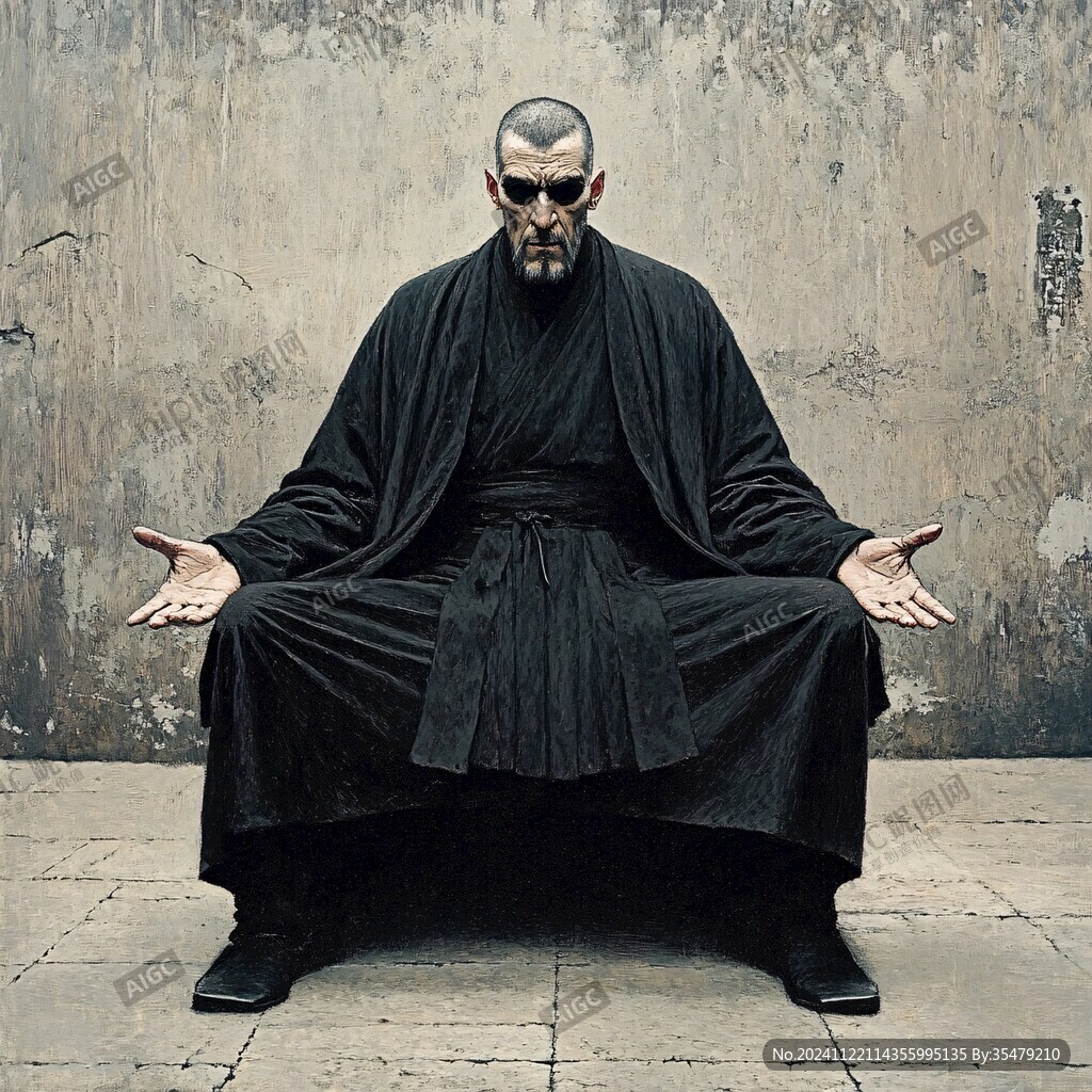 跪姿武士