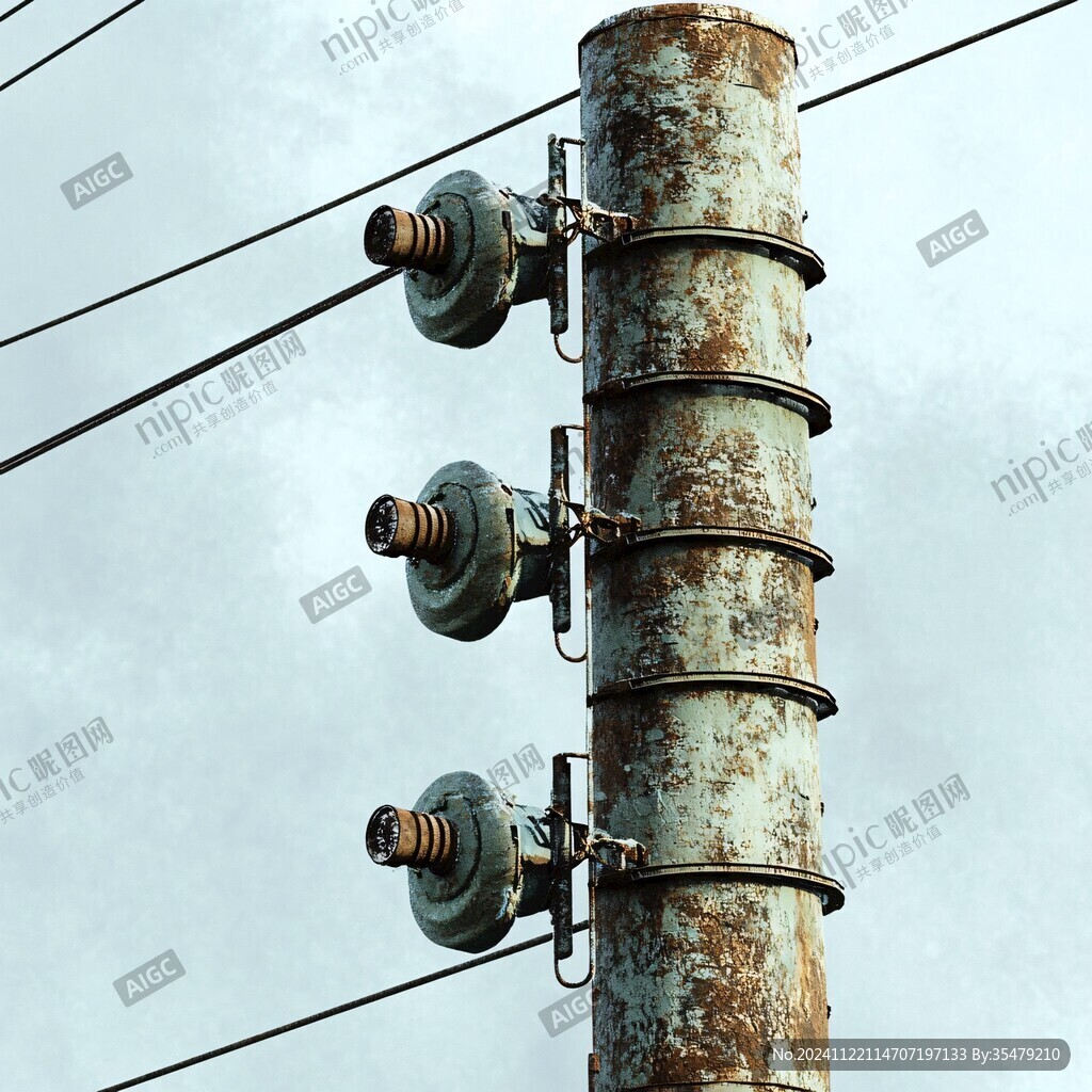 唯美電線桿