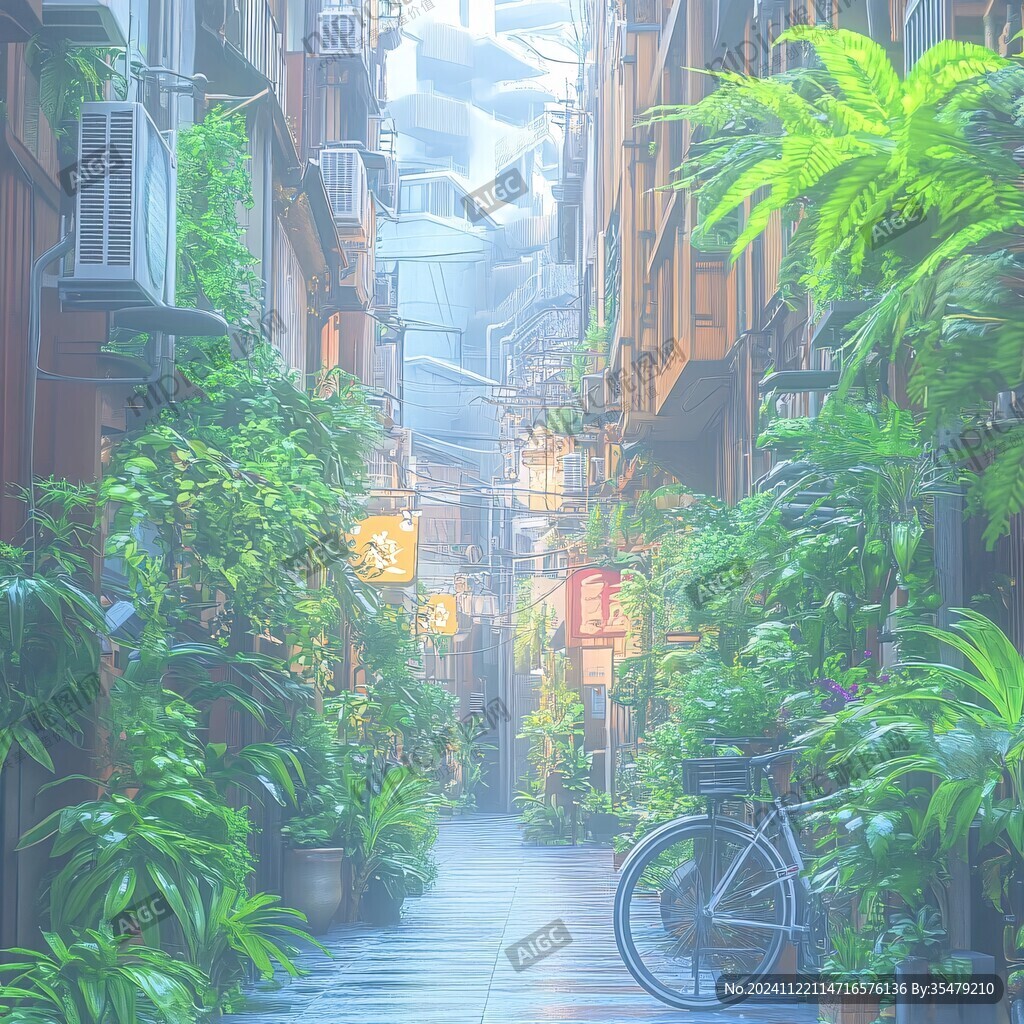 插畫街道