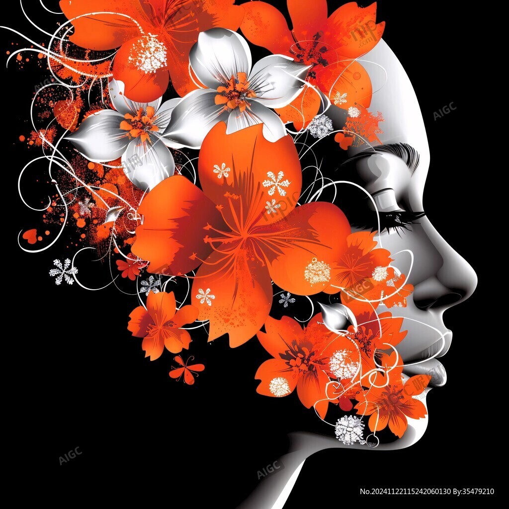 女人頭花