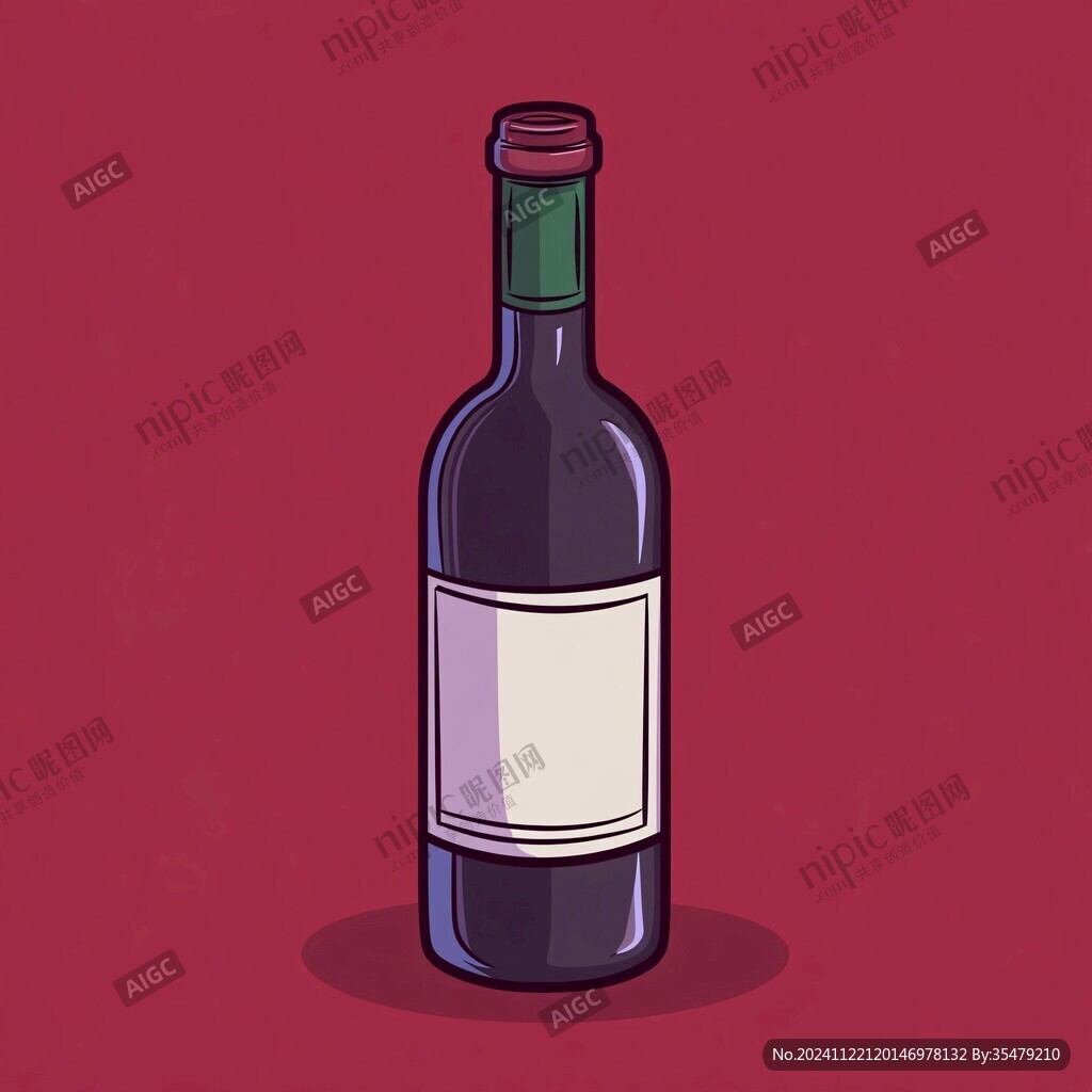 酒瓶卡通形象