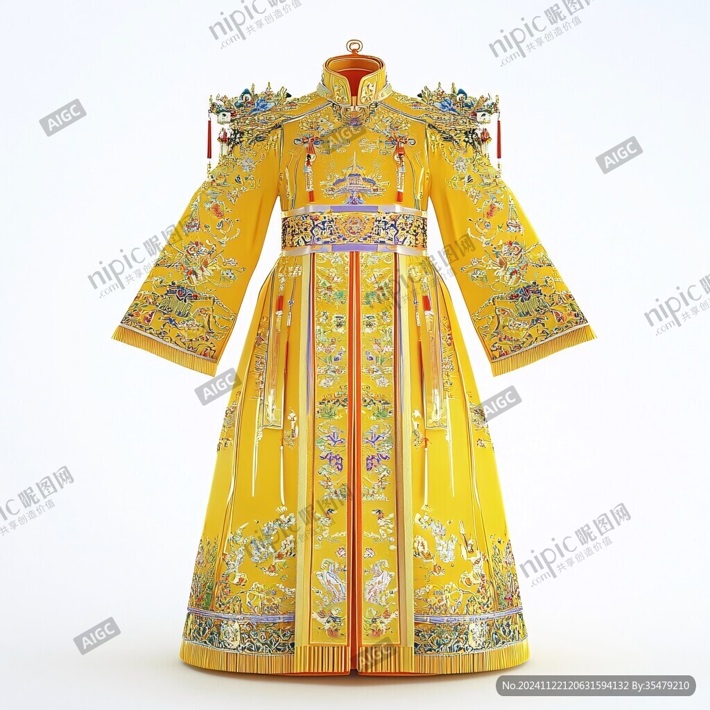 皇家服裝綢緞裝飾龍袍