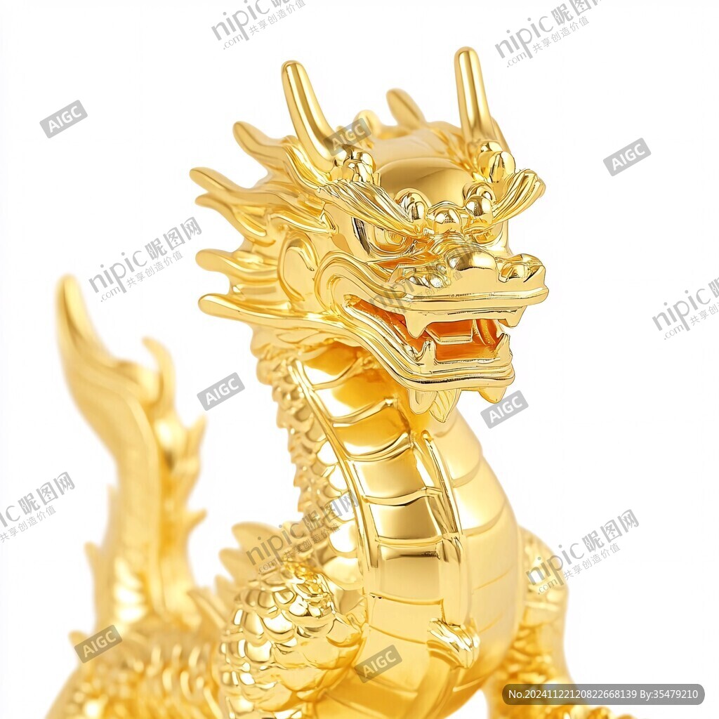 黃金龍擺件