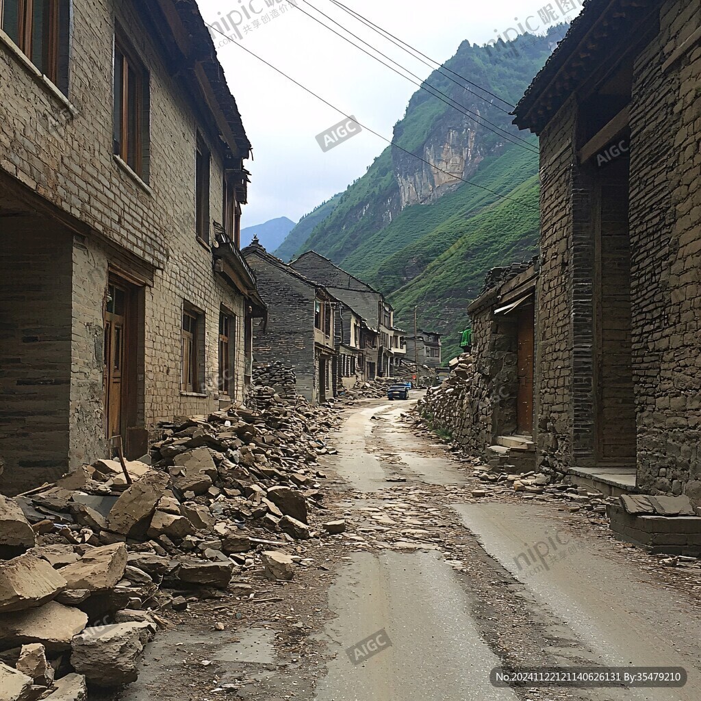 地震破壞路段