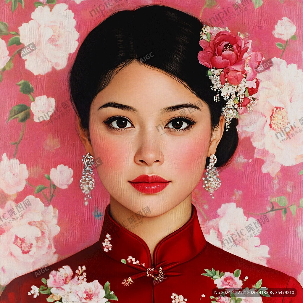 傳統(tǒng)美女繪畫