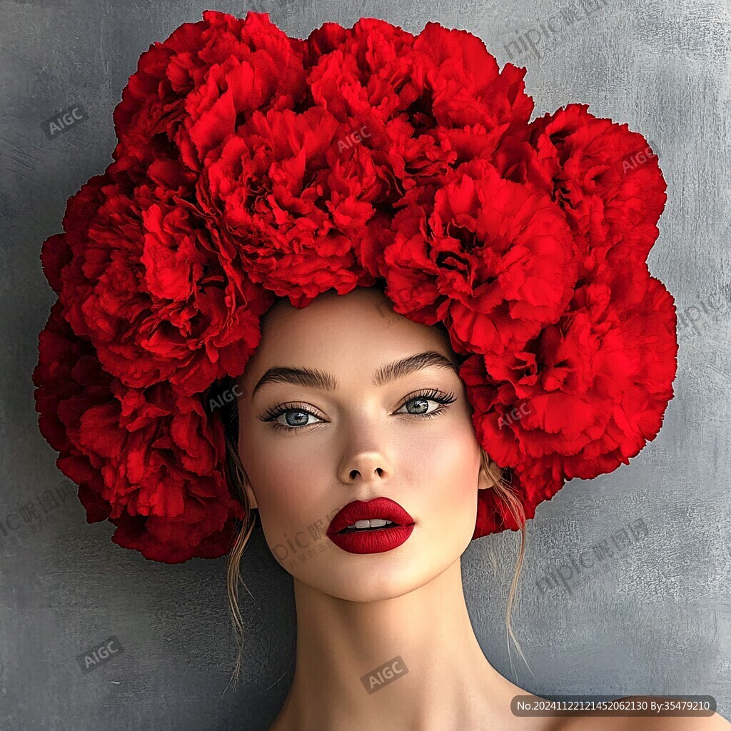玫瑰紅玫瑰色妝容