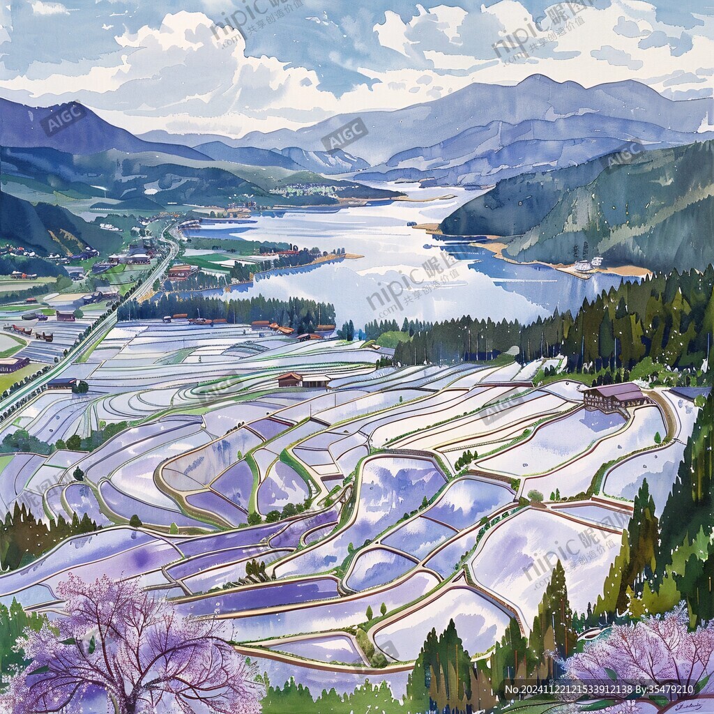 插秧插畫