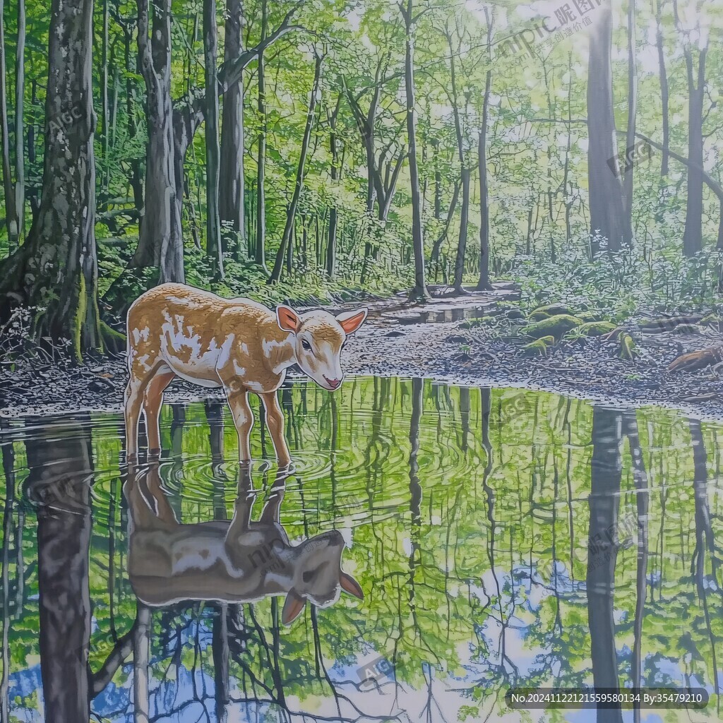 森林3d畫