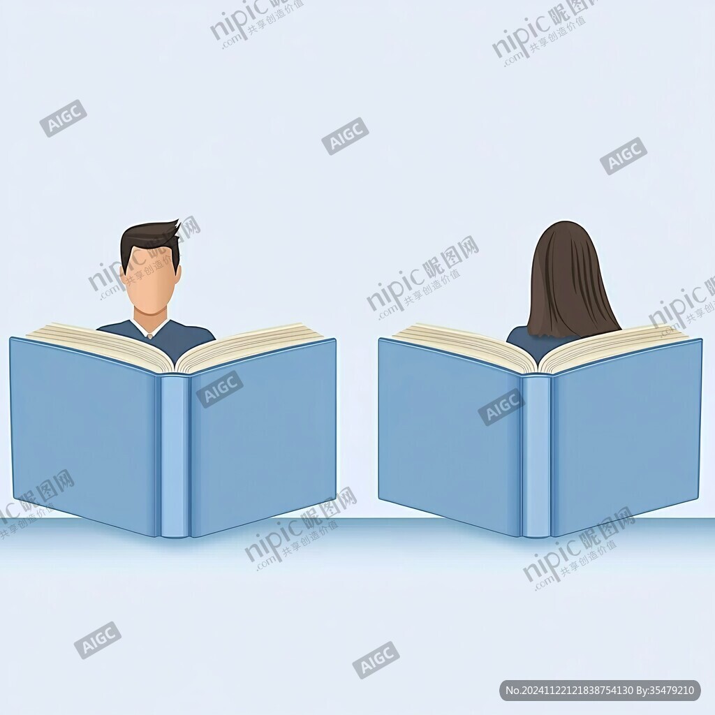 讀書(shū)男女孩