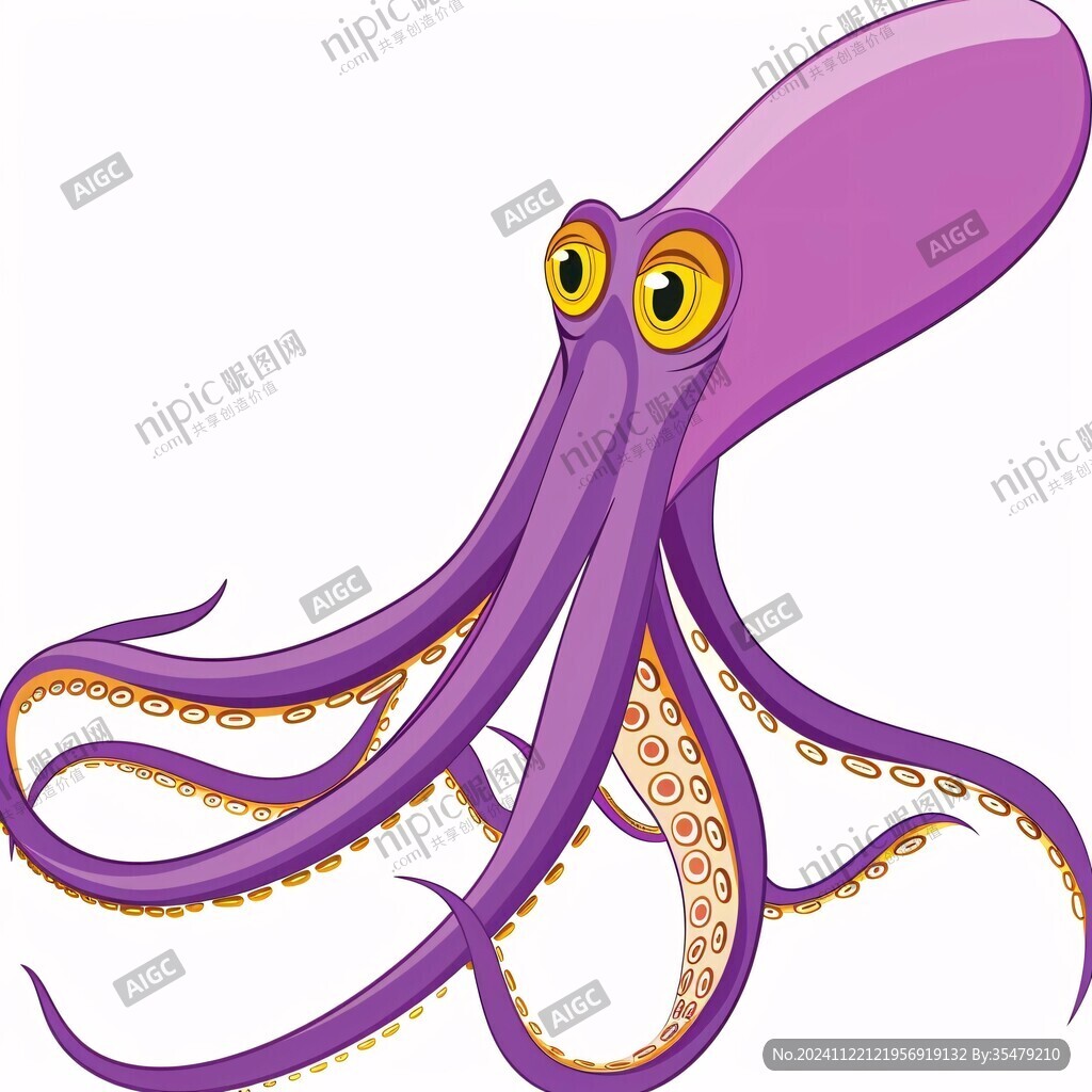 卡通動(dòng)物章魚