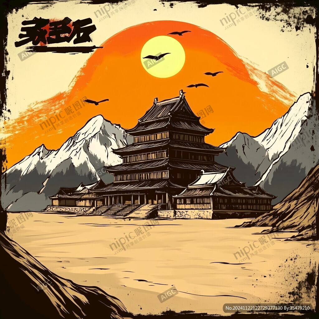 手繪朱雀樓