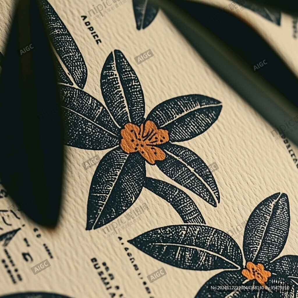 桂花包裝插畫