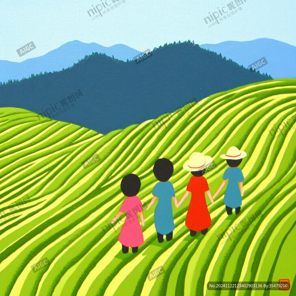 采茶人原創插畫