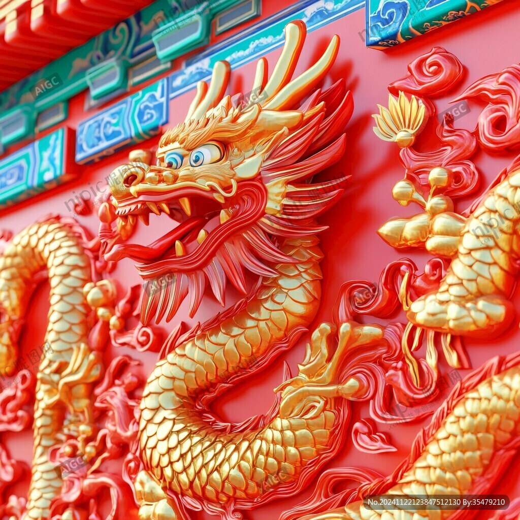 高清浮雕龍