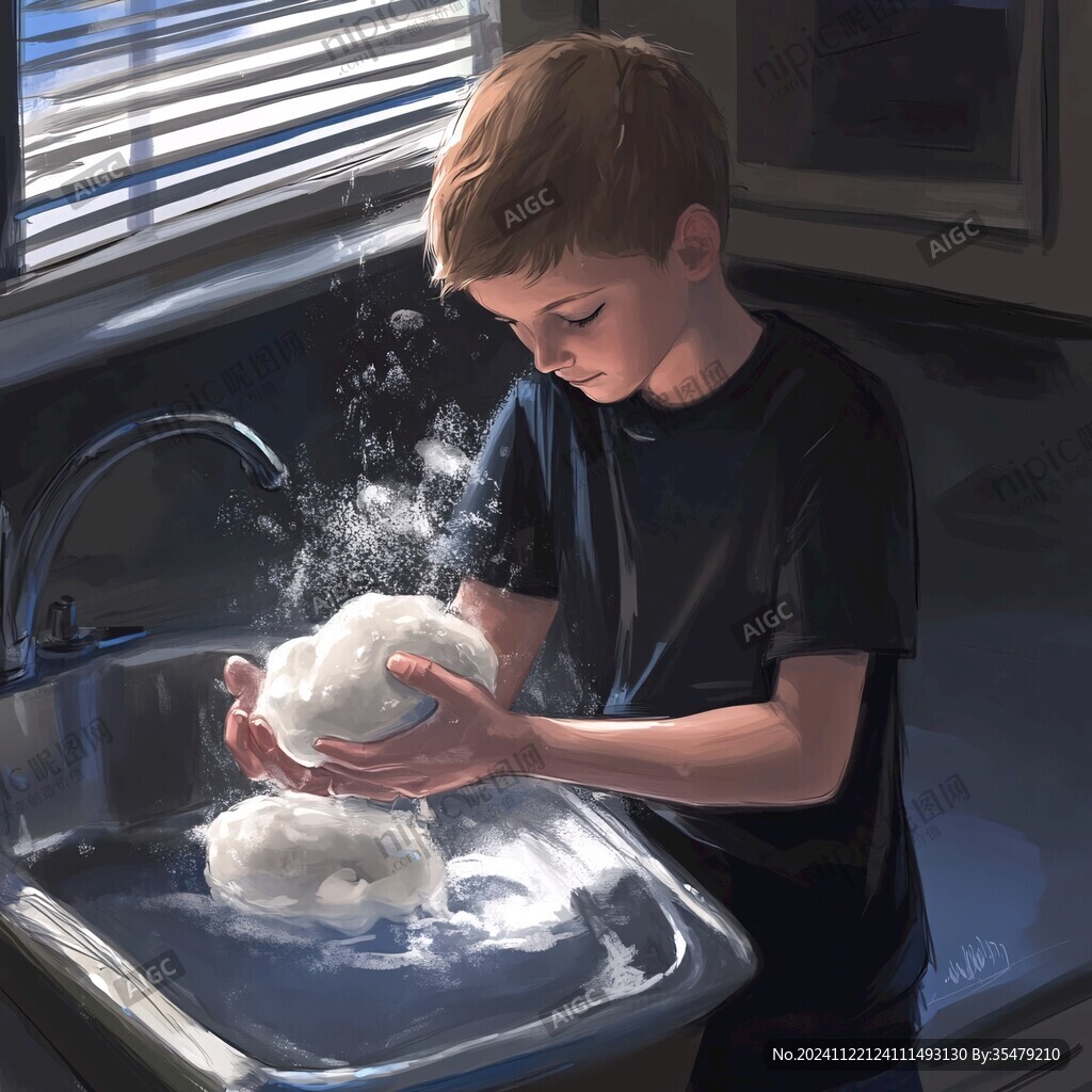 洗手插畫
