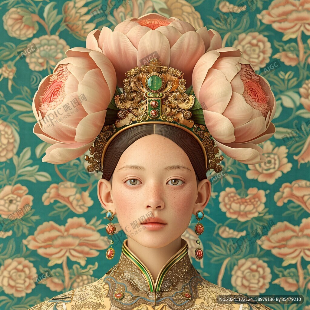 清宮美女插畫