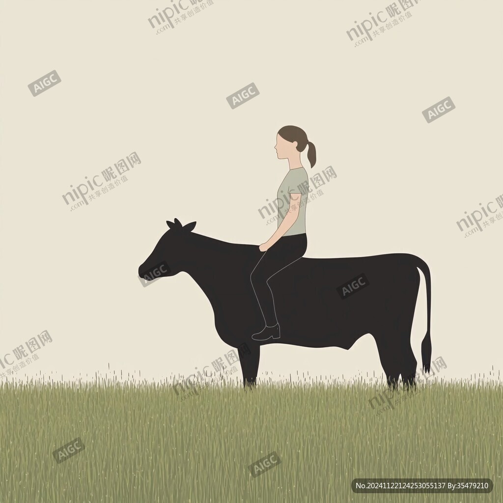 耕牛農(nóng)民設(shè)計(jì)