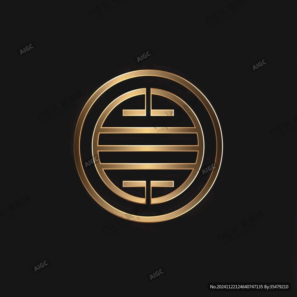 金色圓logo設(shè)計