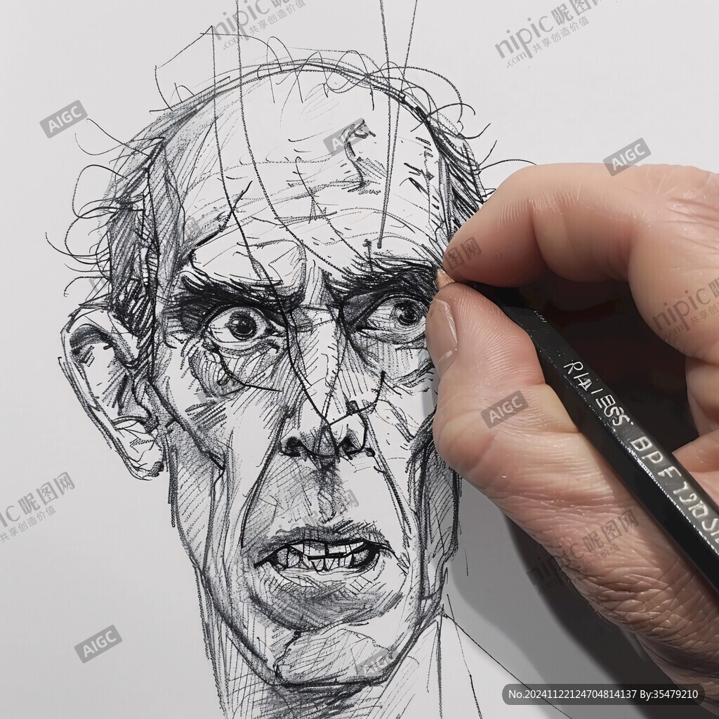 素描人頭像