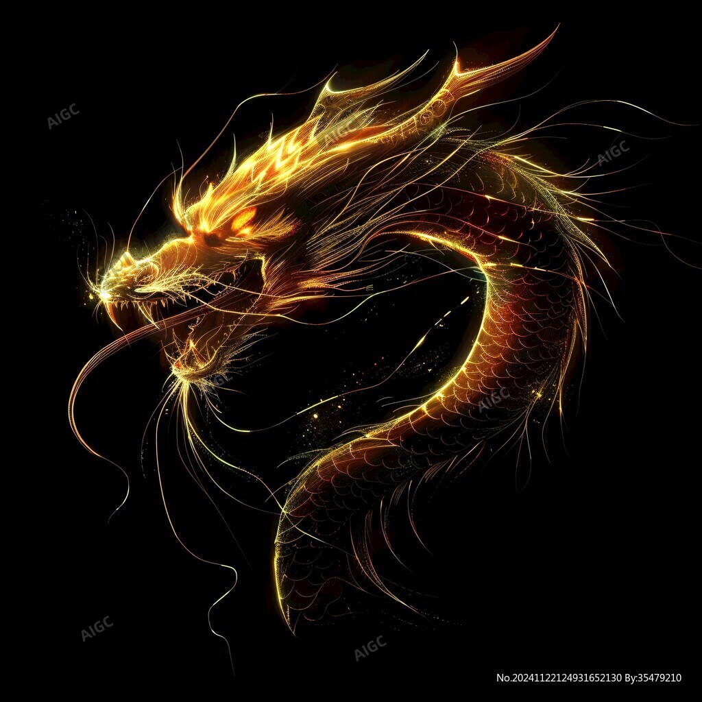 金色龍紋金龍蒼龍青龍