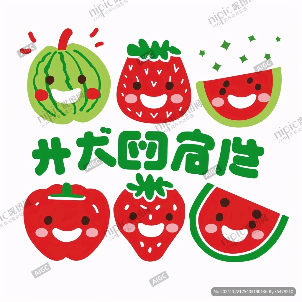 果蔬咕咔貼紙