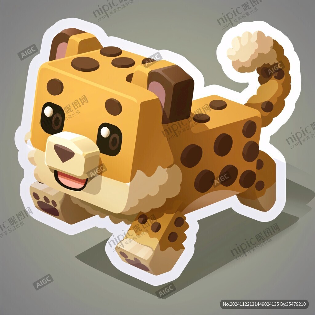 原創(chuàng)卡通小獵豹