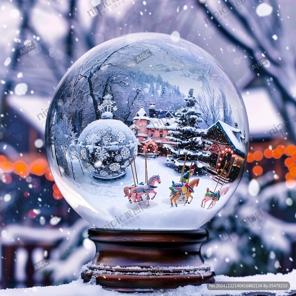 雪景水晶球
