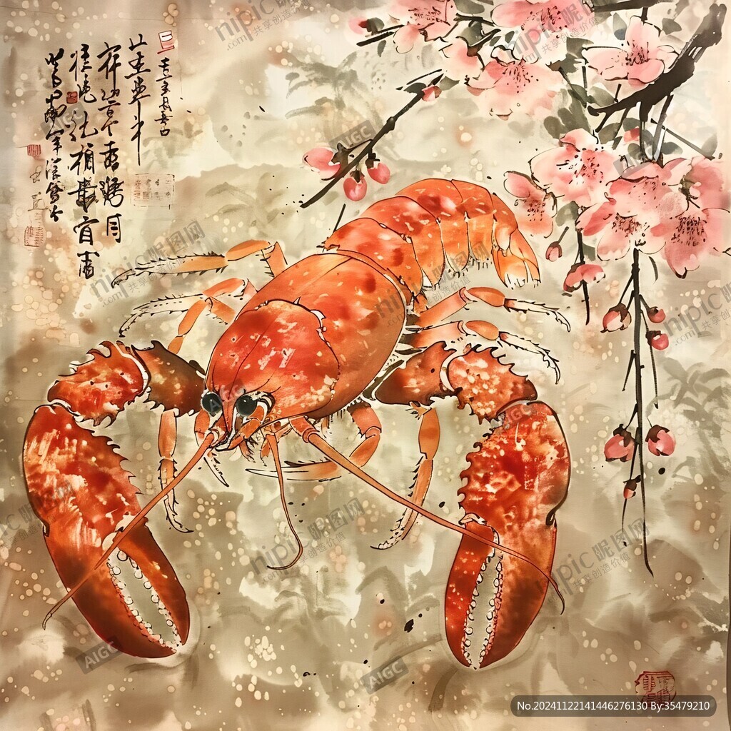 墻繪龍蝦