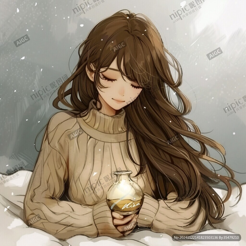 少女祈禱插畫