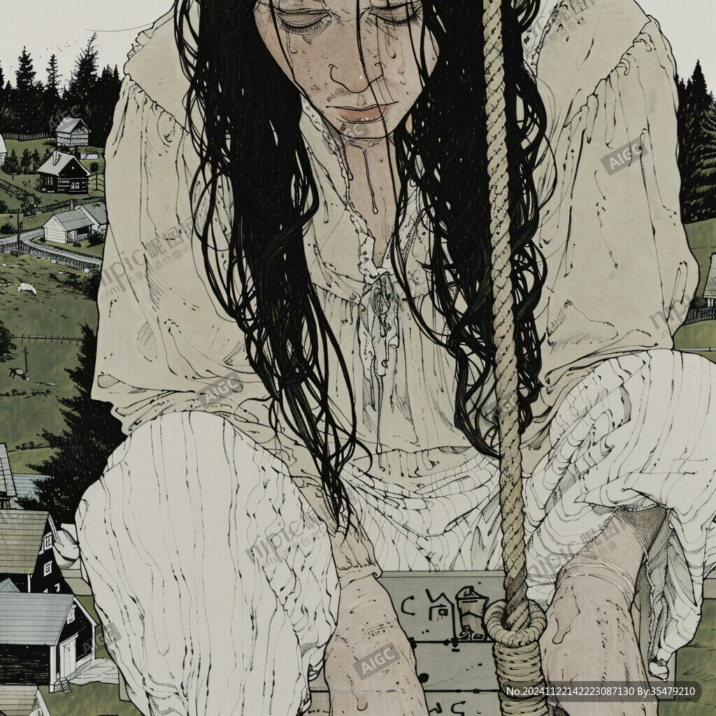 鄉(xiāng)村女孩插畫