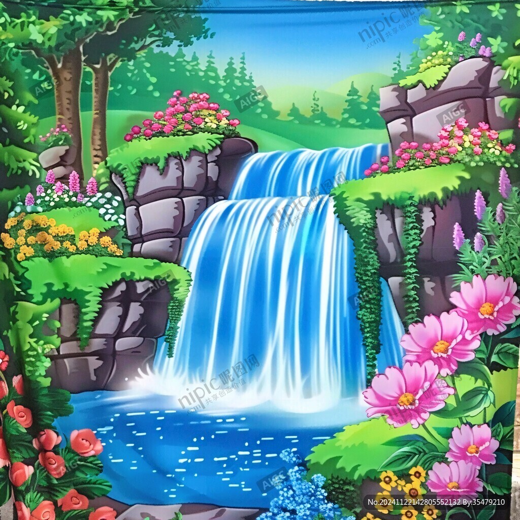 水塘立體畫(huà)