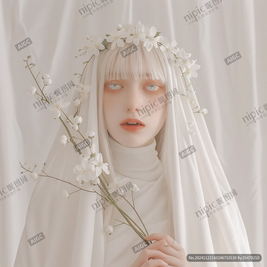 鮮花女孩頭像