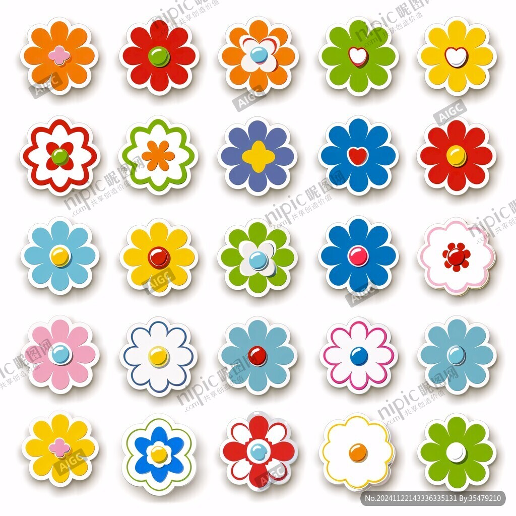 花朵貼紙