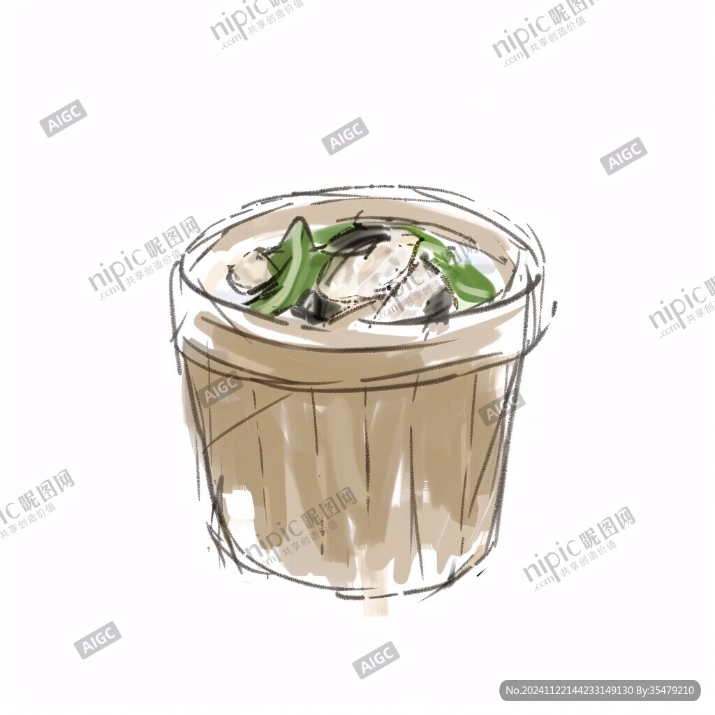 土筍凍手繪插畫(huà)