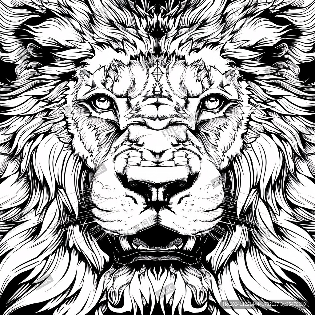 獅頭線稿