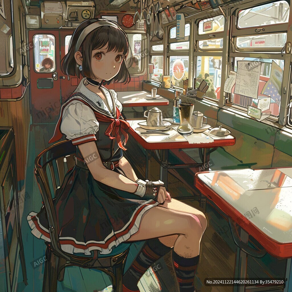 日系少女插畫