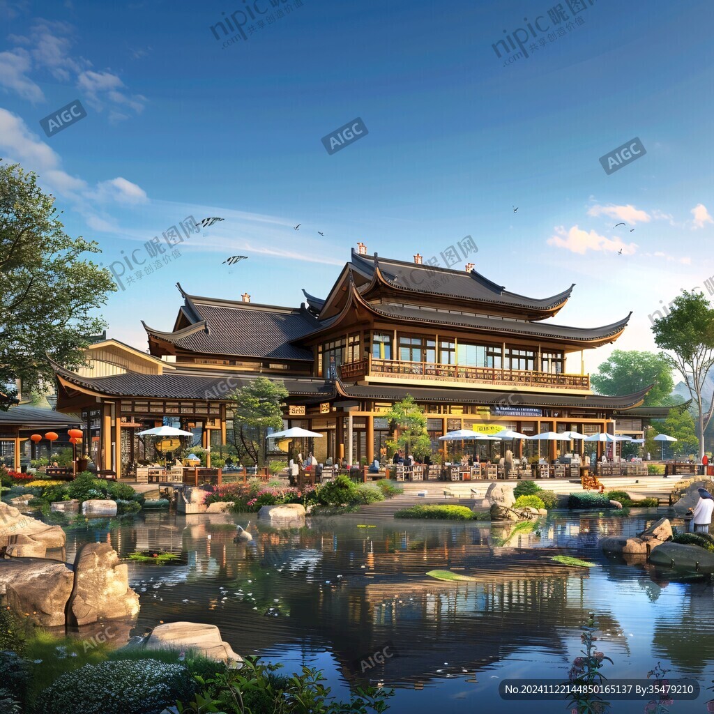 中式園林風(fēng)格度假酒店