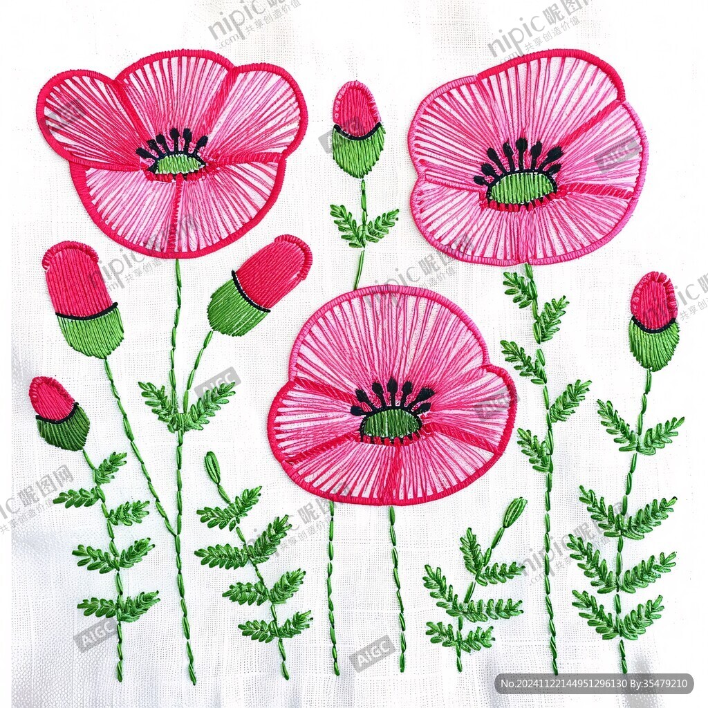 粉色虞美人紙花